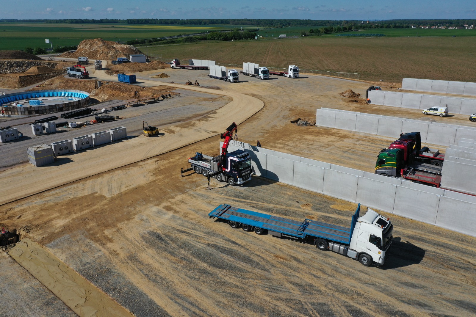 Bosch Beton - Keerwanden voor biogasproject in Lévignen, Frankrijk