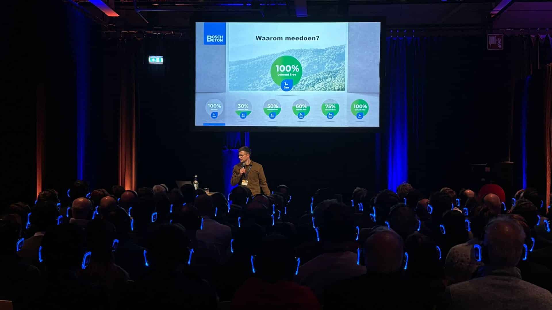 Frank Staal presenteert op het Betonevent