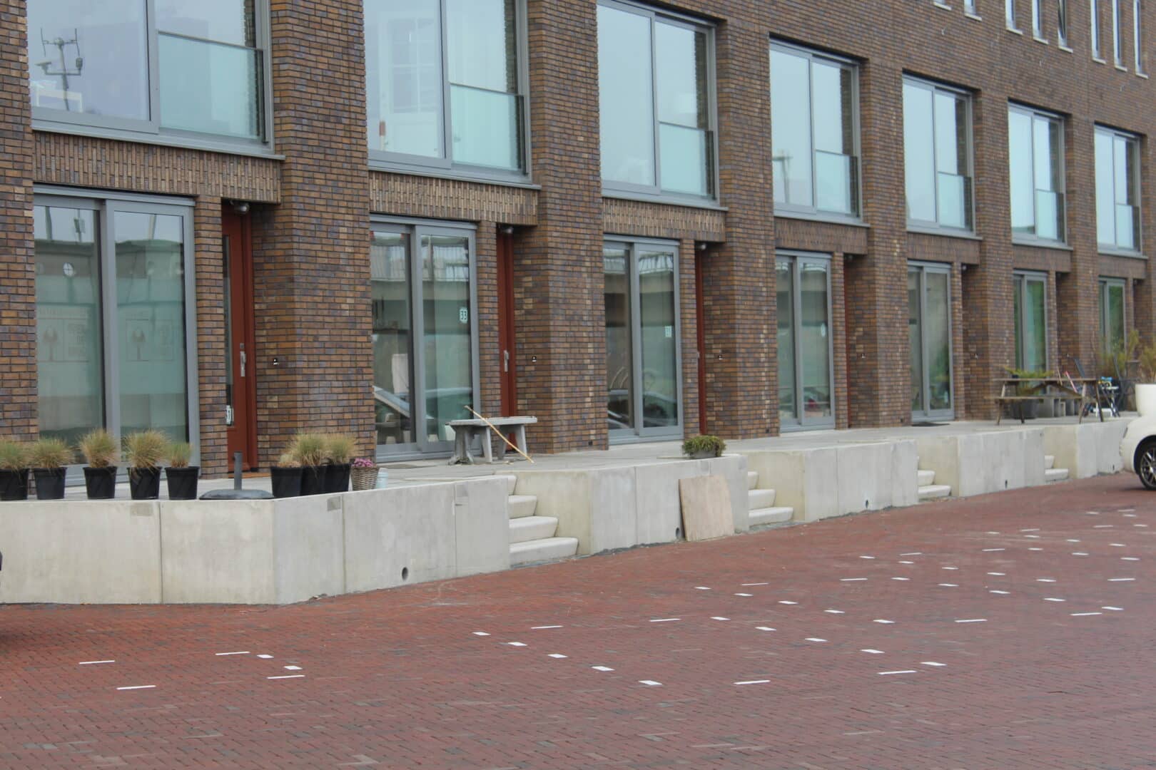 Hoogteverschil voortuin