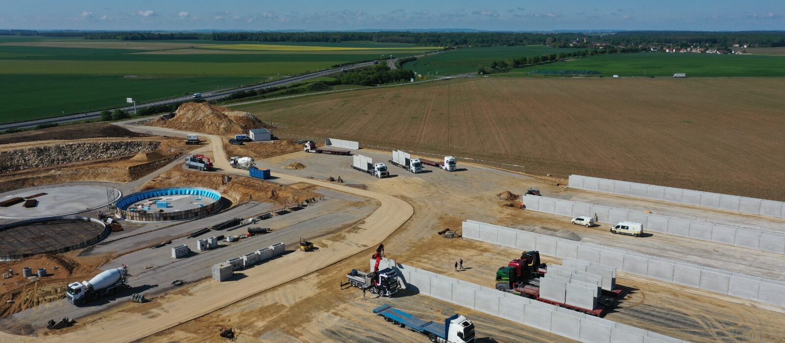 Bosch Beton - Keerwanden voor biogasproject in Lévignen, Frankrijk